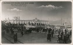 California State Building near Yacht Harbor Postcard