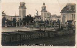 Sectional View of South Gardens Postcard