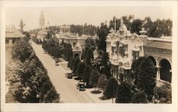 View of Street, Buildings San Diego, CA 1915 Panama-California Exposition Postcard Postcard Postcard