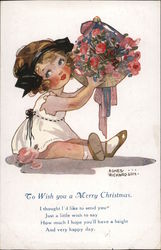 To Wish You A Merry Christmas, I Thought I'd Like To Send You, Just A Little Wish To Say Artist Signed Agnes Richardson Postcard Postcard