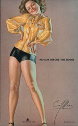 Motion Before The House Swimsuits & Pinup Earl Moran Arcade Card Arcade Card Arcade Card