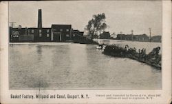 Basket Factory, Millpond and Canal Gasport, NY Postcard Postcard Postcard