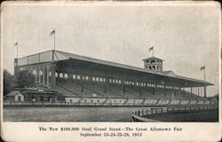 The New $100,000 Steel Grand Stand - The Great Allentown Fair Pennsylvania Postcard Postcard Postcard