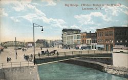 Big Bridge, Widest Bridge in the World Lockport, NY Postcard Postcard Postcard