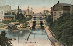 The Locks Lockport, NY Postcard Postcard Postcard