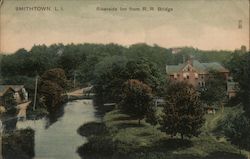 Riverside Inn from R.R. Bridge Smithtown, NY Postcard Postcard Postcard