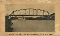 The Old and New Canal Bridge near Gasport Postcard