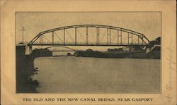 The Old and New Canal Bridge Gasport, NY Postcard Postcard Postcard