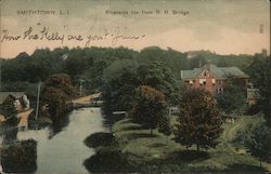 Riverside Inn from R.R. Bridge Postcard