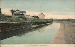 An Erie Canal Scene Schenectady, NY Postcard Postcard Postcard