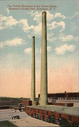 Two Tallest Chimneys in the United States, Eastman's Kodak Park Postcard