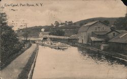 Erie Canal Port Byron, NY Postcard Postcard Postcard