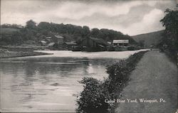 Canal Boat Yard Weissport, PA Postcard Postcard Postcard