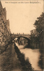 Chesapeake and Ohio Canals Georgetown, DC Washington DC Postcard Postcard Postcard