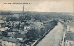 Birds' Eye View Medina, NY Postcard Postcard Postcard