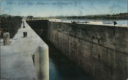 Lock 7. Barge Canal near Schenectady Niskayuna, NY Postcard Postcard Postcard