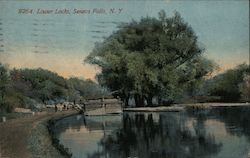 Lower Locks Seneca Falls, NY Postcard Postcard Postcard