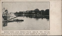 Barge Canal Lake Postcard