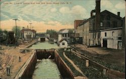 Locks No. 1 and 2, Looking West from Ovid Street Postcard