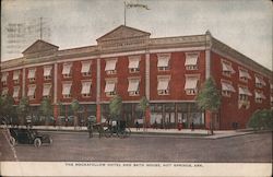 The Rockafellow Hotel and Bath House Hot Springs, AR Postcard Postcard Postcard