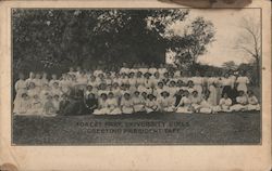 Forest Park University Girls Greeting President Taft St. Louis, MO Postcard Postcard Postcard