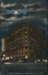 Night View Brown Palace Hotel Denver, CO Postcard Postcard Postcard