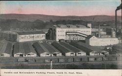 Swift's and McCormack';s Packing Plants Postcard