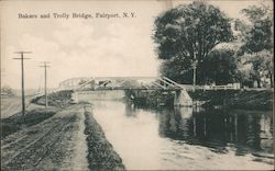 Bakers and Trolley Bridge Fairport, NY Postcard Postcard Postcard