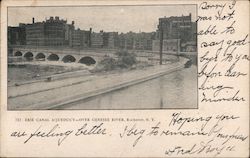 Erie Canal Aqueduct over Genesee Rover Postcard