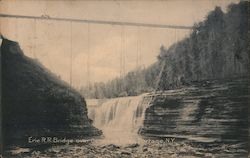 Erie Bridge over Genesee River Postcard