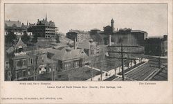 Lower End of Bath House Row Hot Springs, AR Postcard Postcard Postcard