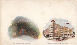 Cave Spring and Majestic Hotel Postcard