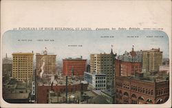 Panorama of High Buildings St. Louis, MO Postcard Postcard Postcard