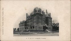 A. T. & S. F. Hospital Postcard