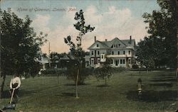 Home of Governor Postcard