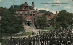 Library Hall, University of Nebraska Postcard