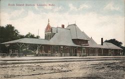 Rock Island Station Postcard