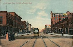 O. St. West From 13th St. Postcard