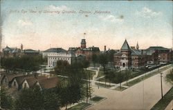 Bird's-Eye View of University Grounds Lincoln, NE Postcard Postcard Postcard