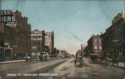 Douglas Ave. Looking East Wichita, KS Postcard Postcard Postcard