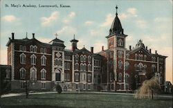 St Mary's Academy Leavenworth, KS Postcard Postcard Postcard