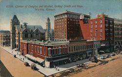 Corner of Douglas and Market Looking Southwest Wichita, KS Postcard Postcard Postcard