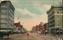 Douglas Ave., Looking East from Innes Store Wichita, KS Postcard Postcard Postcard