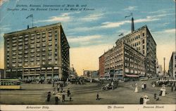 Intersection of Main St. and Douglas Ave. Postcard