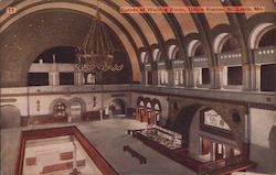 Corner of Waiting Room, Union Station Postcard