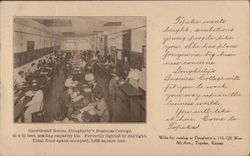 Shorthand Room, Dougherty's Business College Postcard