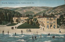 Hotel St. Catherine, Catalina Island Avalon, CA Postcard Postcard Postcard