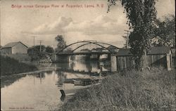 Bridge Across Ganargua River at Acqueduct Lyons, NY Postcard Postcard Postcard