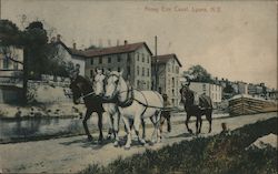 Along Erie Canal Lyons, NY Postcard Postcard Postcard