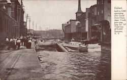 Culvert separating Erie Canal from Onandaga Creek Syracuse, NY Postcard Postcard Postcard